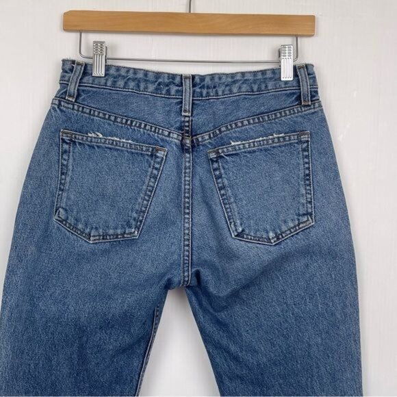 Reformation Petite Mid Crop raw hem Flare Jeans 28 Petite - Picture 5 of 10